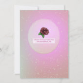 Afrikaans Amerikaans Prinses Paarse Verjaardagsfee Kaart (Achterkant)