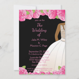 Afrikaans Amerikaans Roze Rose Ballroom Zwart Brui Kaart