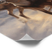 Afrikaans Amerikaans Santa rendier spel Sleigh Poster (Hoek)