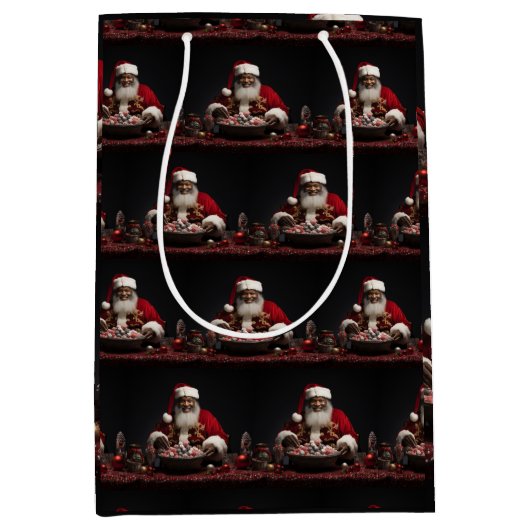 Afrikaans Amerikaans Sinterklaas Snoep Medium Cadeauzakje (Voorkant)