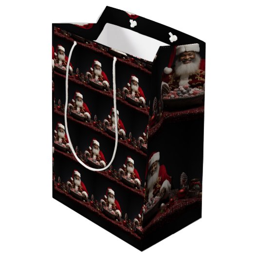 Afrikaans Amerikaans Sinterklaas Snoep Medium Cadeauzakje (Achterkant Gekanteld)