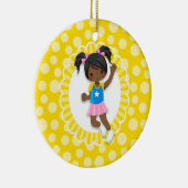 Afrikaans Amerikaans springplank Keramisch Ornament (Rechts)