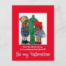 -Afrikaans-Amerikaans stuur mijn hart Valentijn