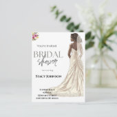 -Afrikaans-Amerikaans Vrijgezellenfeest van de Bri Briefkaart (Staand voorkant)