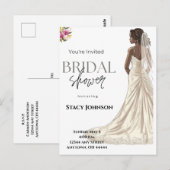 -Afrikaans-Amerikaans Vrijgezellenfeest van de Bri Briefkaart (Voorkant / Achterkant)