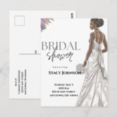 -Afrikaans-Amerikaans Vrijgezellenfeest van de Bri Briefkaart (Voorkant / Achterkant)