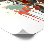 Afrikaans Amerikaans Vrouw Schilderen Poster (Hoek)