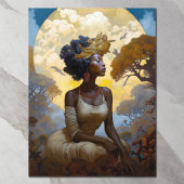 Afrikaans-Amerikaans vrouwlandschap Briefkaart