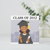 Afrikaans-Amerikaanse Afstuderen Kaart (Staand voorkant)