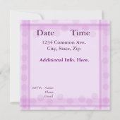 Afrikaans-Amerikaanse Baby Meisje Douche Uitnodigi Kaart (Achterkant)