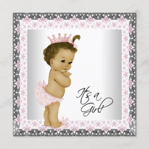 Afrikaans-Amerikaanse Baby shower Kaart