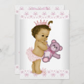 Afrikaans-Amerikaanse Baby shower Kaart (Voorkant / Achterkant)