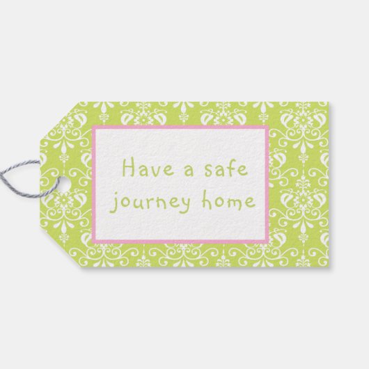 Afrikaans-Amerikaanse Ballerina: "Dank u" Gift Lab Cadeaulabel (Achterkant Horizontaal)