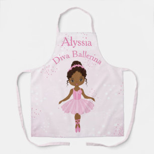 Afrikaans-Amerikaanse Ballerina Pink Tutu Apron Schort