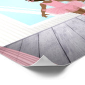 Afrikaans-Amerikaanse Ballerina Poster (Hoek)