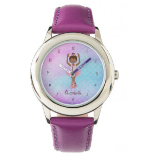 -Afrikaans-Amerikaanse Ballerina Wrist Watch Horloge