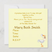 AFRIKAANS AMERIKAANSE BLOEDINVITATIEYEL VOOR BABY  KAART (Achterkant)