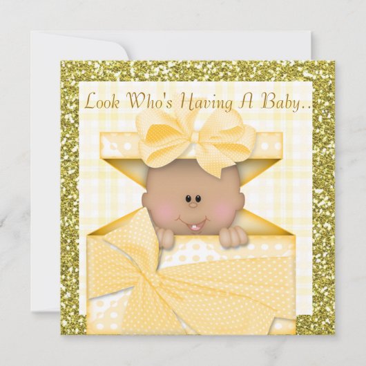 AFRIKAANS AMERIKAANSE BLOEDINVITATIEYEL VOOR BABY  KAART (Voorkant)