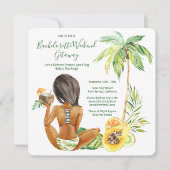 Afrikaans-Amerikaanse bride Bachelorette Weekend Kaart (Voorkant)