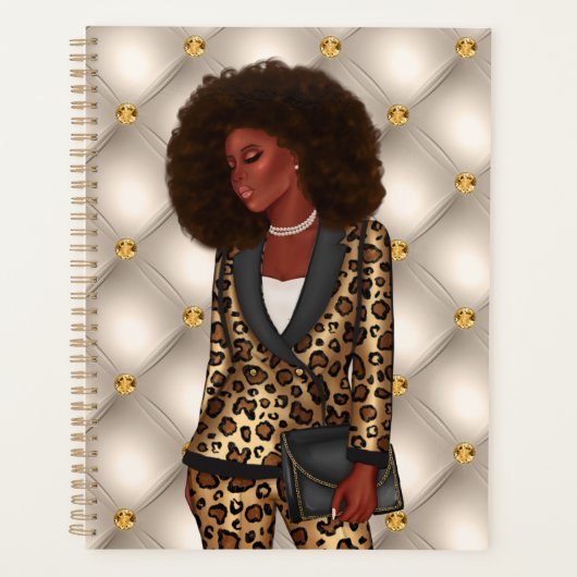 Afrikaans-Amerikaanse CEO Boss Woman Planner (Voorkant)