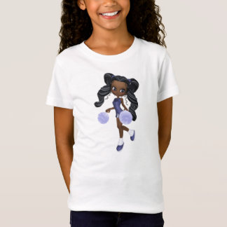 -Afrikaans-Amerikaanse Cheerleader Baby Doll T-shirt