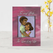 Afrikaans-Amerikaanse echtgenoot en vrouw Kaart (Gele Bloem)