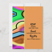 Afrikaans-Amerikaanse elegant Vrijgezellenfeest Kaart (Achterkant)