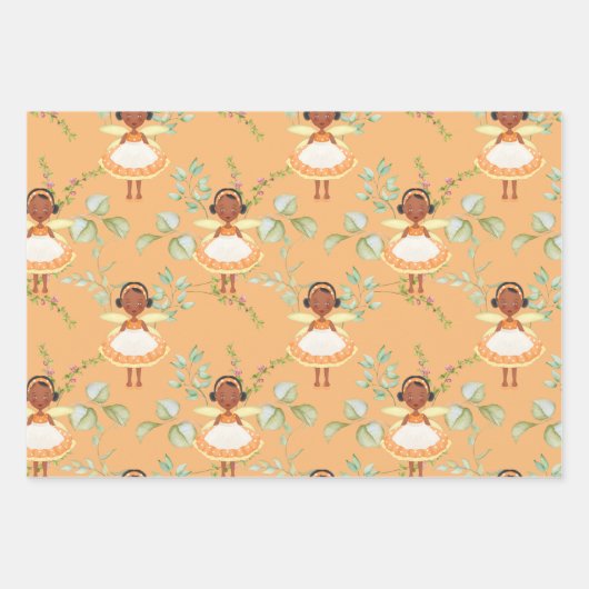 Afrikaans-Amerikaanse feiën Inpakpapier Vel (Voorkant)