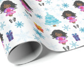 Afrikaans-Amerikaanse Ierse danseres Cadeaupapier (Rol Hoek)