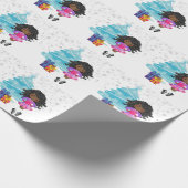 Afrikaans-Amerikaanse Ierse danseres Cadeaupapier (Hoek)