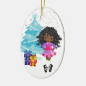 Afrikaans-Amerikaanse Ierse danseres Keramisch Ornament (Links)