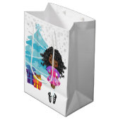 Afrikaans-Amerikaanse Ierse danseres Medium Cadeauzakje (Voorkant Gekanteld)