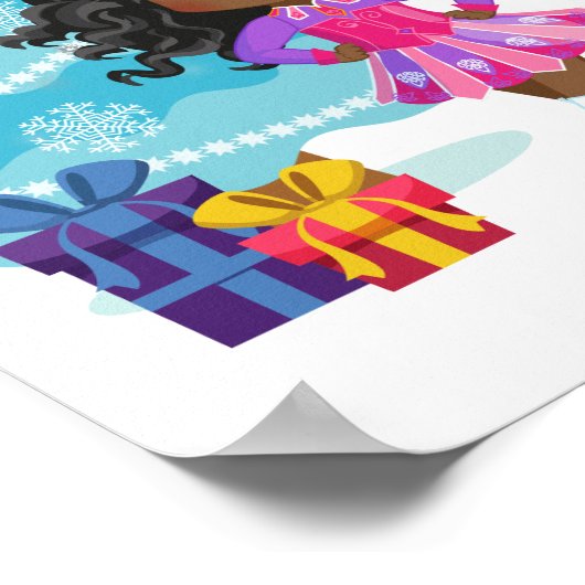 Afrikaans-Amerikaanse Ierse danseres Poster (Hoek)