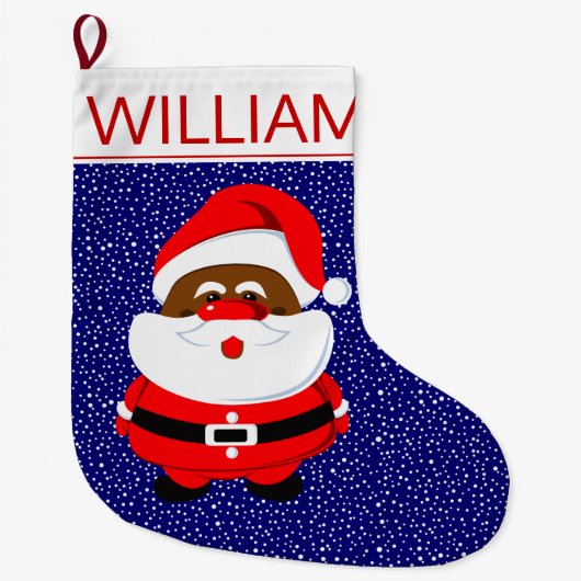 Afrikaans-Amerikaanse kerstblauw Grote Kerstsok (Voorkant)