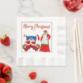 Afrikaans-Amerikaanse kerstcadeaupapier Napki Servet (Insitu)