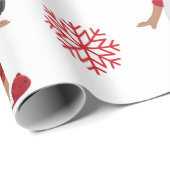 Afrikaans-Amerikaanse kerstcadeaupapier voor meisj Cadeaupapier (Rol Hoek)