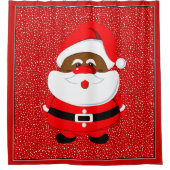 Afrikaans-Amerikaanse kerstcadeautjes op maat Douchegordijn (Voorkant)