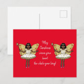 Afrikaans-Amerikaanse kerstfeest Briefkaart (Voorkant / Achterkant)