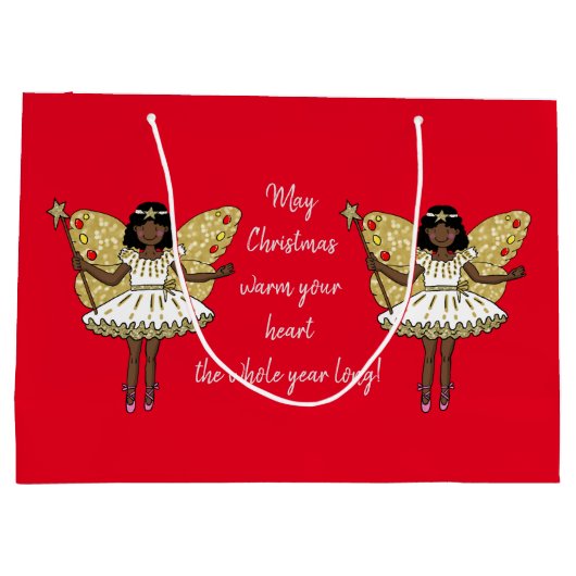 Afrikaans-Amerikaanse kerstfeest Groot Cadeauzakje (Achterkant)