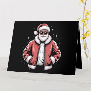 Afrikaans-Amerikaanse kerstkerstpajama - zwart Kaart