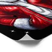 Afrikaans-Amerikaanse kerstkerstpajama - zwart Poster (Hoek)