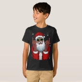 Afrikaans-Amerikaanse kerstkerstpajama - zwart T-shirt (Voorkant volledig)