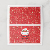 Afrikaans-Amerikaanse Kerstman Kerstmis escort Plaatskaartje (Buitenkant ongevouwen)