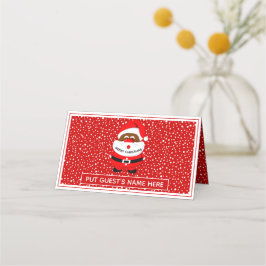 Afrikaans-Amerikaanse Kerstman Kerstmis escort Plaatskaartje