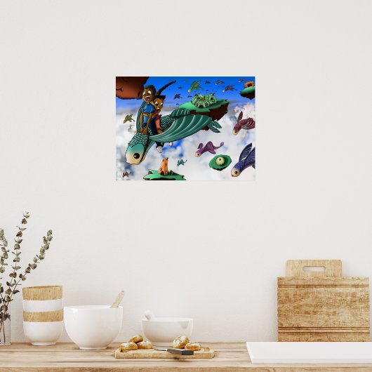 Afrikaans-Amerikaanse Kinderen Poster (Keuken)