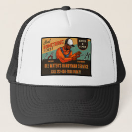 Afrikaans-Amerikaanse klusjesman branding aanpasse Trucker Pet