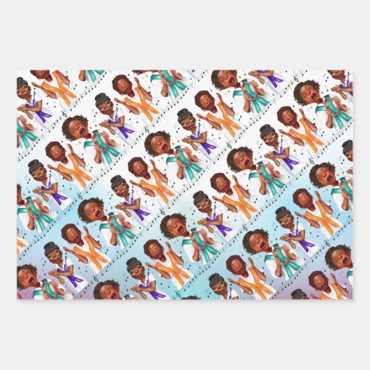 Afrikaans-Amerikaanse koor Inpakpapier Vel (Voorkant 2)