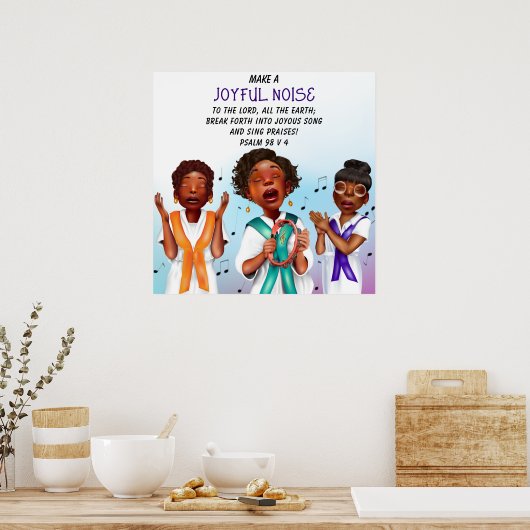 Afrikaans-Amerikaanse koor Poster (Keuken)