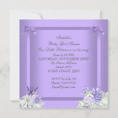 Afrikaans-Amerikaanse lavender Gray Baby shower Gi Kaart (Achterkant)