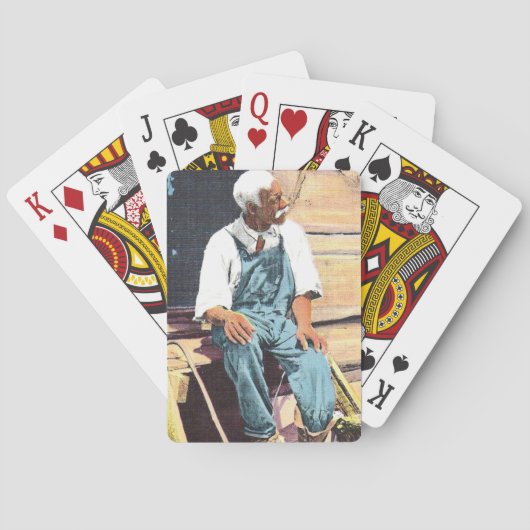 -Afrikaans-Amerikaanse Man Pokerkaarten (Achterkant)